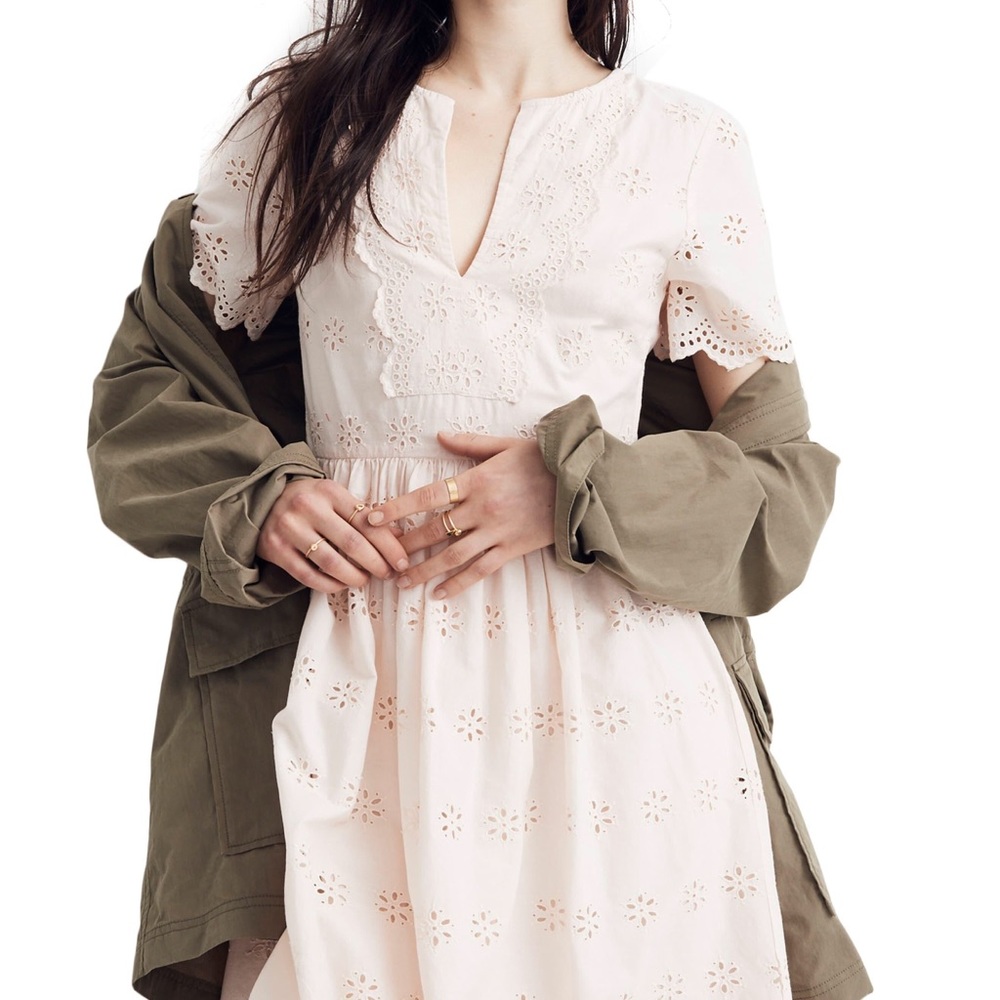 Madewell Scalloped Eyelet Dress